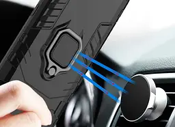 Чохол бампер Primolux Ring Armor для Xiaomi Redmi Note 13 Pro 4G Black - мініатюра 7