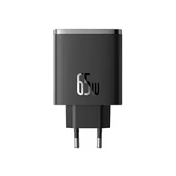 Мережевий зарядний пристрій Baseus Cube Pro Fast Charger 2C+U 65W EU Cluster чорний