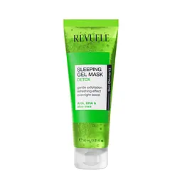 Маска-детокс для обличчя нічна Зелена Sleeping Gel Mask Revuele 80 мл