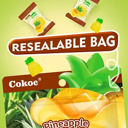 Желейні цукерки Cokoc Peeling Soft Candy Pineapple 75г - мініатюра 2