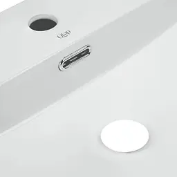 Умивальник Qtap Nando LT підвісний прямокутний 600x440x130 мм White + донний клапан PU02O, Білий - мініатюра 4