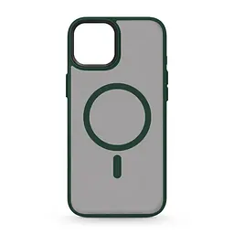 Чехол для Apple iPhone 15 Plus, Uniq MagCase, зеленый, противоударный, панель-накладка с MagSafe, ударопрочный TPU+PC, с магнитом MagSafe, поддержка полноценной беспроводной зарядки, ArmorStandart (ARM75323)