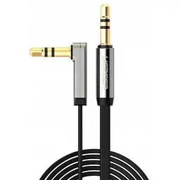 Кабель мультимедійний 3.5mm M to 3.5mm M 2.0m 90° corner black Ugreen (UGR-10599)
