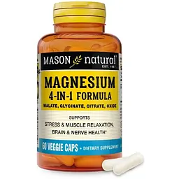 Комплекс магнію Mason Natural 400 мг 60 вегетаріанських капсул