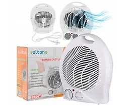 Тепловентилятор обігрівач 2в1 Volteno VO0280 2000W
