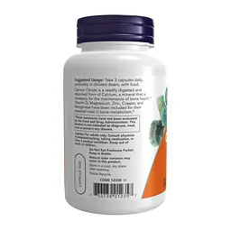 Цитрат Кальцію з комплексом додаткових мінералів Now Foods Calcium Citrate Caps 240 vcaps - мініатюра 2