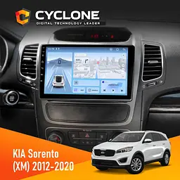 Штатна магнітола KIA Sorento 2012-2020 Cyclone C9-012 4x64, DSP, 4G Cyclone (НФ-00007915)
