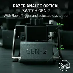 Клавіатура Razer Huntsman V3 Pro TKL 8KHz 84key Analog Optical Switch Gen-2 USB-A EN RGB Black (RZ03-05520100-R3M1) - мініатюра 9