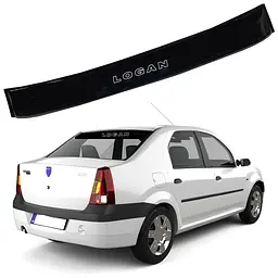 Cпойлер заднього скла козирок для Renault Logan 2004-2013 Прилягає до скла 3М скотч Voron Glass