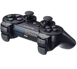 Бездротовий джойстик PS3 DualShock (чорний) - мініатюра 3