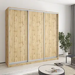 Шафа-купе тридверна MebelStar Комбо AL 3ДСП 220x60x210 см Дуб тахо (MBS-4293)