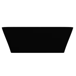 Ванна окремостояча глянцева Amidicon Atlant 170x75 чорна з литого каменю ATLANT_170_BLACK_HL, Чорний - мініатюра 10