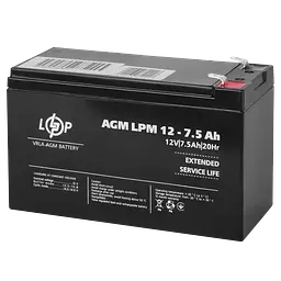 Акумулятор LogicPower AGM LPM 12V - 7.5 Ah (LP3864) - мініатюра 2