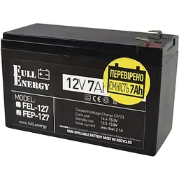 Акумуляторна батарея Full Energy 12V-7.0Ah, AGM - мініатюра 3
