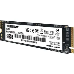 SSD накопичувач Patriot P320 512 GB (P320P512GM28) - мініатюра 4