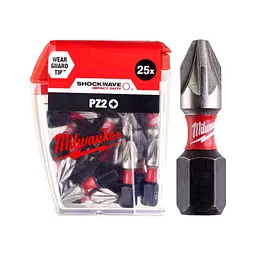 Набір біт Milwaukee SHOCKWAVE, PZ2, 25мм, 25шт (4932430864) - мініатюра 2