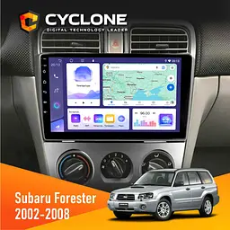 Штатна магнітола Subaru Forester 2002-2008 Cyclone C9-011 4x64, DSP Cyclone (НФ-00007130)