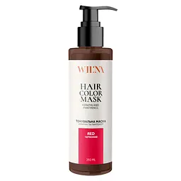 Тонувальна маска для волосся з кератином і пантенолом WIL'NA Hair Color Mask Червоний 250 мл