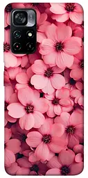 Чохол Demsky Pink flowers для Xiaomi Poco M4 Pro 5G