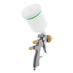 Фарбопульт пневматичний лакофарбовий LVLP Intertool верхній бак 600 мл x 1.8 мм PT-0136 - мініатюра 5