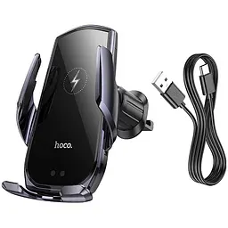Автотримач з БЗП Hoco CA202 Plus Black - мініатюра 5