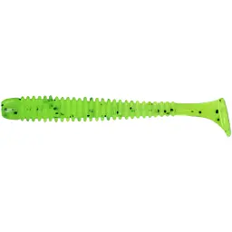 Силікон X-Fish Guddi 2.5" Chartreuse Green & Black Flake (7шт/уп)