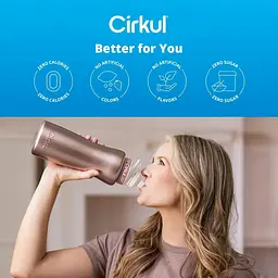 Стартовий набір пляшка з кришкою Cirkul Rose Gold з двома смаковими картриджами Полуниця та Маракуя 946 мл - мініатюра 4