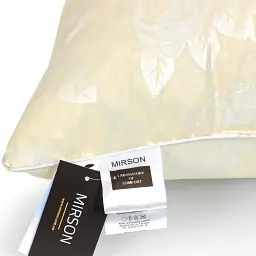 Подушка пухова MirSon Extra №110 середня 60х60 см шампань (2200000002938) - мініатюра 5