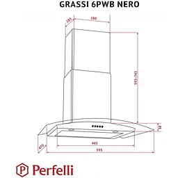 Витяжка Perfelli Grassi 6PWB Nero - мініатюра 10