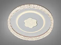 Стельова LED люстра Diasha біла квітка без пульта