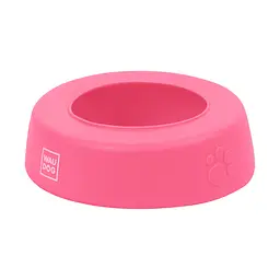Миска-непроливайка Waudog Silicone 1 л рожевий - мініатюра 3