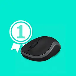 Mишка бездротова Logitech M185 (910-002238) Grey USB - мініатюра 2
