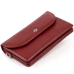 Жіночий шкіряний гаманець-клатч ST Leather 19х9,5х2,5 см acs0015829