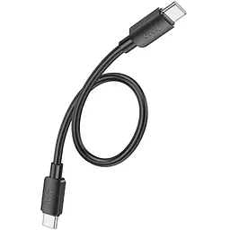 Дата кабель Hoco X96 Hyper Type-C to Type-C 60W (0.25m) Black - мініатюра 3
