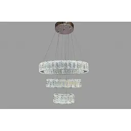 Люстра кільця Linisoln 7201-6H метал, кришталь, LED, 110 см, 6 ламп