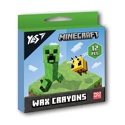Набір воскових олівців Yes Minecraft, 12 шт.