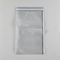 Пакети Zip-Lock прозорі 12x20 см, 100 шт, 50 мкм, поліетиленові пакети із застібкою - мініатюра 2