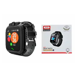 Смарт-часи XO H100 Kids Smart Watch 2G Чорний - мініатюра 4