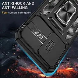 Ударостійкий чохол Camshield Army Ring для Samsung Galaxy A57 5G Чорний / Black - мініатюра 7