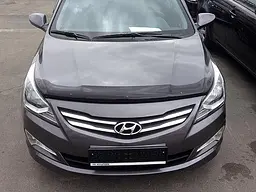 Дефлектор капоту мухобійка для Hyundai Accent/Solaris 2014-