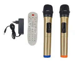 Колонка Big LT-912 bluetooth + 2 мікофони (365х305х570) USB/MO3/FM/TWS black - мініатюра 5