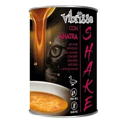 Вологий корм для котів Vibrisse Shake Суп качка 135 г