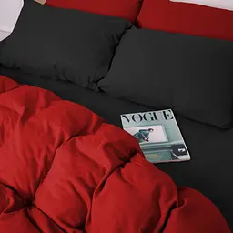 Постільна білизна MirSon 002-009 Black/Red Фланель 2 x 160 x 220 Сімейний Євро (2200009656576) - мініатюра 5