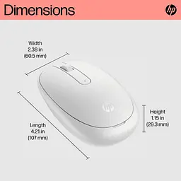 Мишка HP 240 Bluetooth White (793F9AA) - мініатюра 7