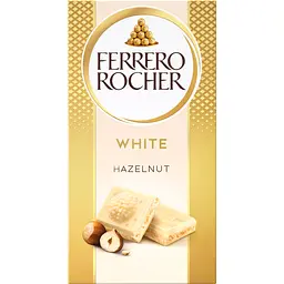 Шоколад Ferrero Rocher білий з лісовим горіхом 90 г (895509)