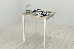 Стіл кухонний Ferrum-decor Дієго 75x70x70 Білий ДСП Сонома 16мм (FRD-106294)