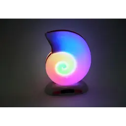 Настільна лампа Равлик з RGB підсвічуванням та Bluetooth-колонкою з годинником портативний динамік L39 mini - мініатюра 6