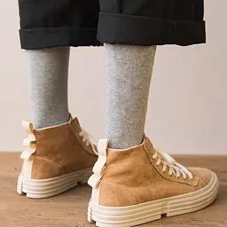 Гольфи теплі з махрою світло-сірі One Size 3643 - мініатюра 3