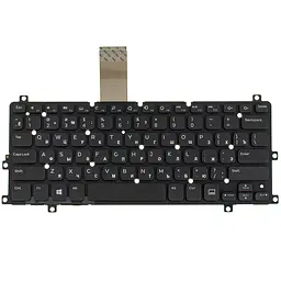 Клавіатура для ноутбука DELL (Inspiron: 3157, 3158), rus, black, без фрейма - мініатюра 2
