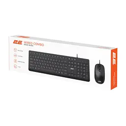 Дротова клавіатура та миша 2E MK405 USB-A EN/UK iz15829 - мініатюра 10